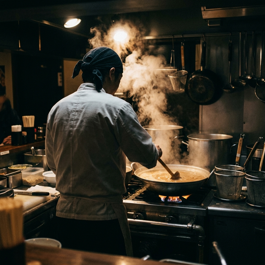 麺匠はかた屋の店主