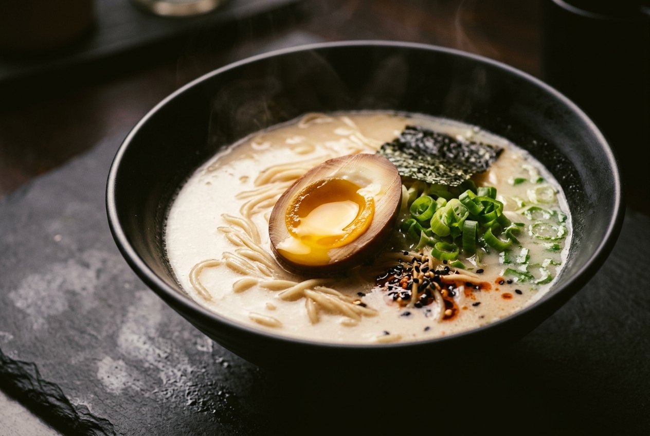 味玉豚骨ラーメン